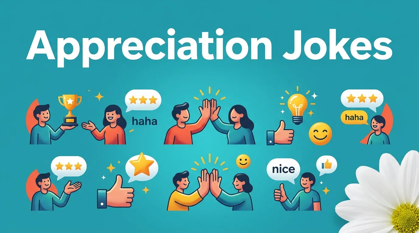 Hilarious appreciation jokes with jokes generator