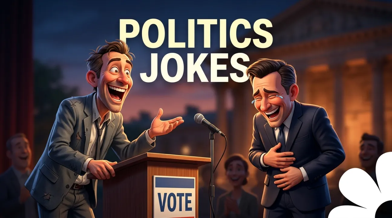 Politics jokes with jokes generator