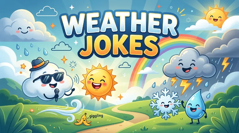 Weather jokes with jokes generator